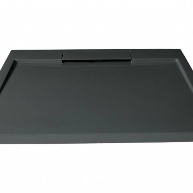 Como Mat Antraciet Douchebak 90 x 90 x 3,5 cm ,met douchebakafvoer