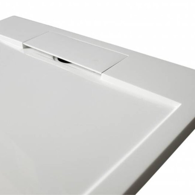 Como Douchebak 90 x 90 x 3,5 cm Mat wit ,met douchebakafvoer   - Copy