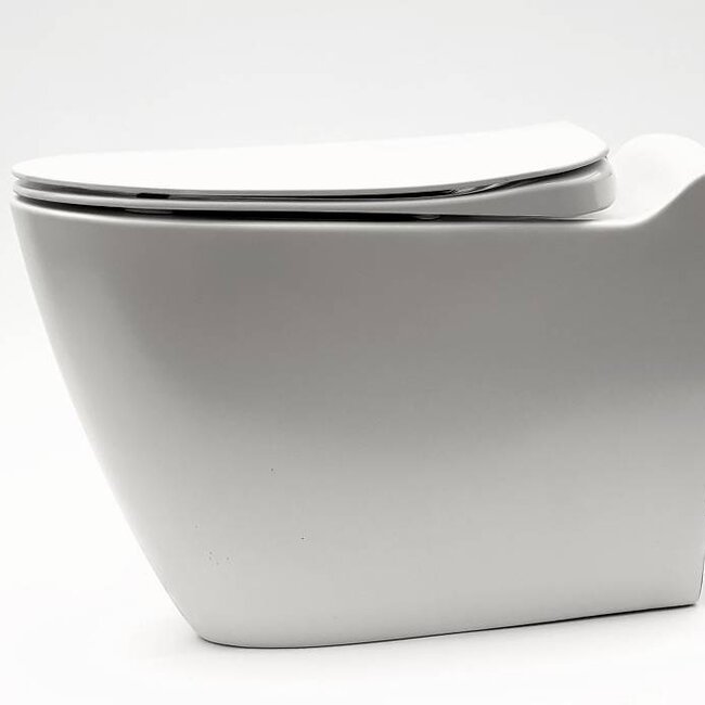 Sanitear MINERAAL hangtoilet zonder spoelrand wit mat