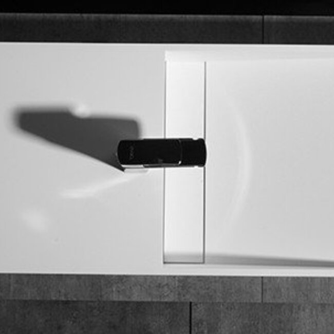 Sanitear Aanbieding!  Solid surface wastafel & badmeubel 120 x 42 x 20 cm -