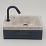 Como  40 x 20 x 16 cm Fonteinset toilet,marmer met massief hout planchet