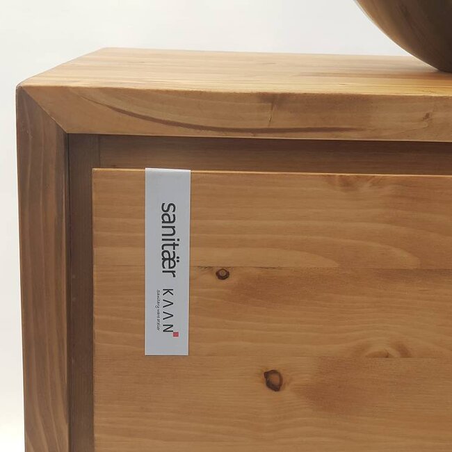 Aanbieding ! Badkamermeubel onderkast massief hout 100 cm , soft close 2 laden