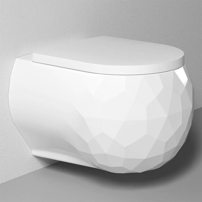 Spülrandloses Wand Hänge WC, weiß, aus Duroplast bestellen