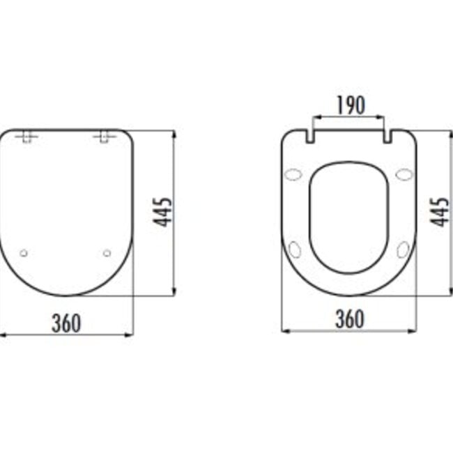 Sanitear Capri Softclose toiletbril extra dun