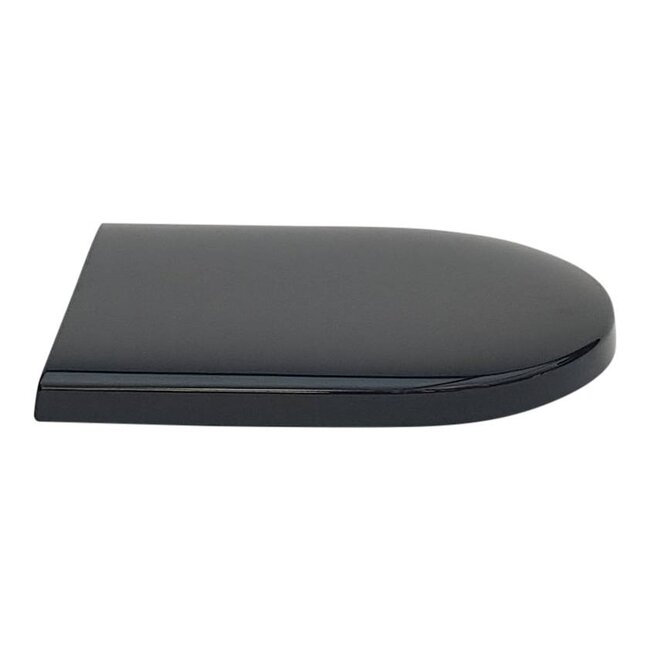 Sanitear  CAPRI  Selection 352 wc bril , zwart softclose, 15 mm dikte