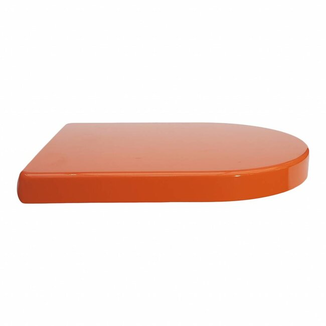 Sanitear Toiletbril softclose , Capri Oranje One. Afneembaar, Quick release