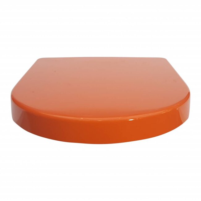 Sanitear Toiletbril softclose , Capri Oranje One. Afneembaar, Quick release