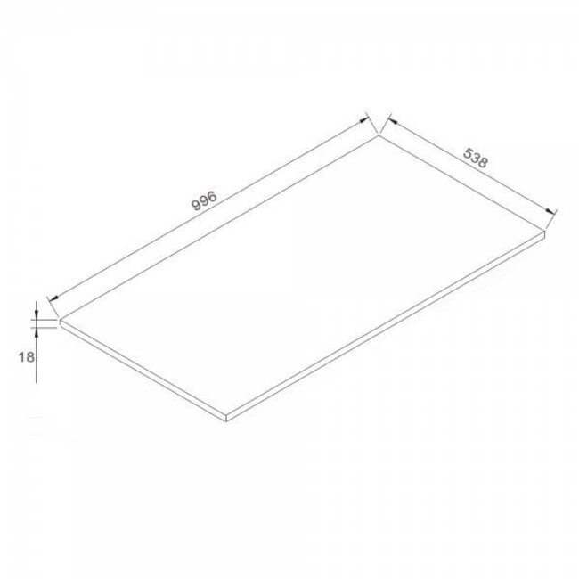 Como Wastafel onderkast  100 cm  , Hoogglans wit