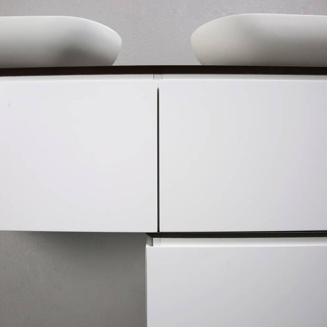 Como CREA Badkamermeubel set 150 cm  , mat-wit