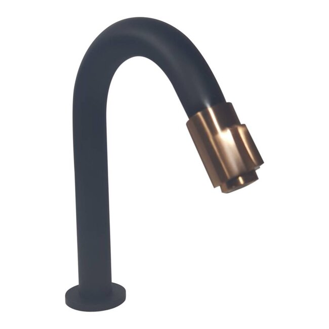 Como Black’N Roses fontein mini toilet wastafel zwart 40 x 22 x 14 cm rechts