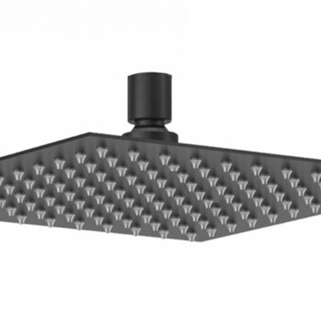 Como Black 'N Roses hoofddouche Vierkant 30 cm , Rvs-mat zwart