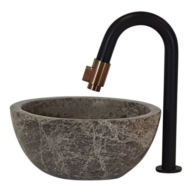 Como Natuursteen mini waskom Emperio 20 cm doorsnee