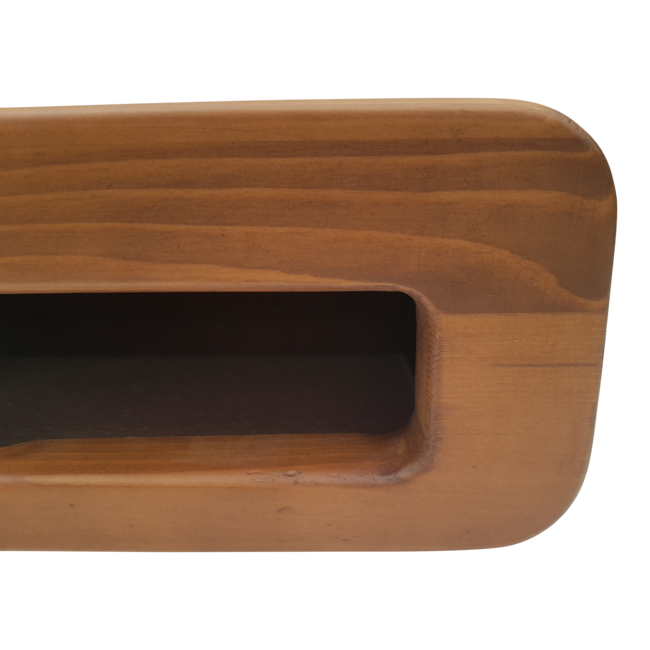 Como Fontein toilet DVFSZLG023 solid surface waskom met massieve houten planchet