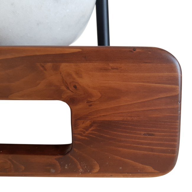 Como fontein toilet hout Lecce DVFSZLG014 mini waskom met planchet