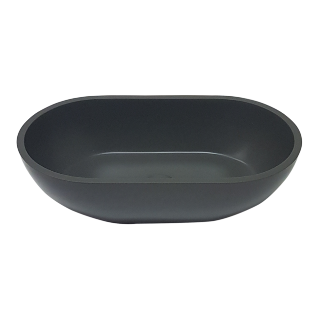 Como solid surface waskom ovaal mat antraciet kleur