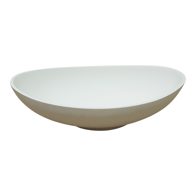 Como mat wit waskom, ovaal