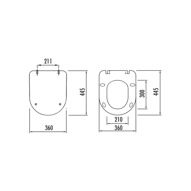 Sanitear CAPRI  Selection flat toiletzitting goud
