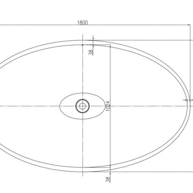 Como ligbad solid surface mat zwart