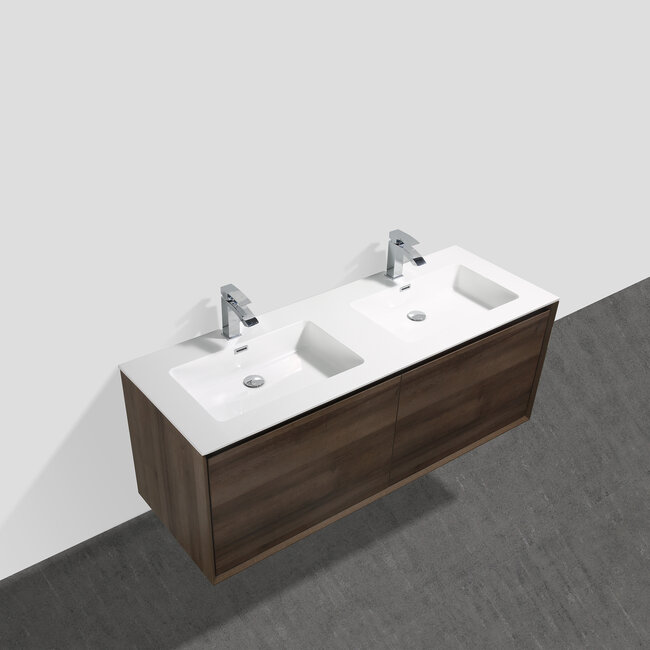 Como Wastafel onderkast  150 cm met led verlichting laden