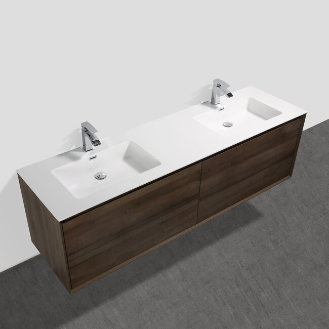 Como Wastafel onderkast  190 cm met led verlichting laden