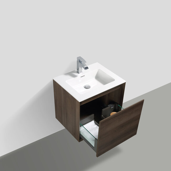 Como Wastafel onderkast  60 cm met led verlichting laden