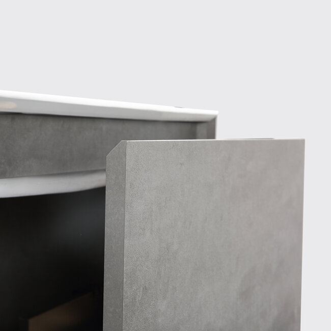 Como CREA  Badkamermeubel Concrete 190 cm met led verlichting laden