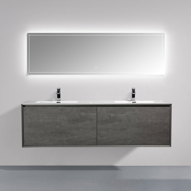 Como CREA  Badkamermeubel Concrete 190 cm met led verlichting laden