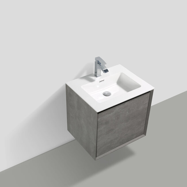 Como CREA Badkamermeubel set betolook 60 cm met led verlichting laden