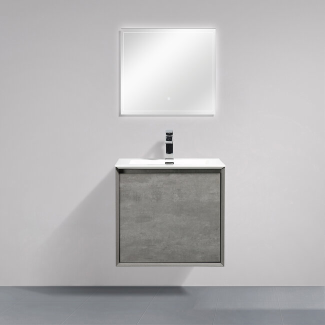 Como CREA Badkamermeubel set betolook 60 cm met led verlichting laden