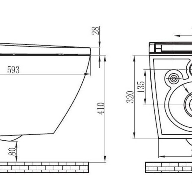 Sanitear MINERAAL THERMO AQUA, WC MET JAPANSE BIDET