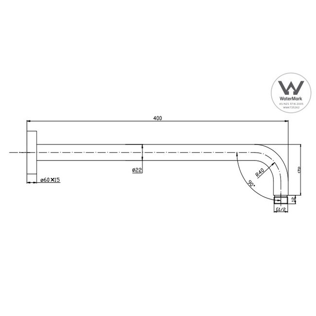 Progressive termostat controle inbouw doucheset, satijn messing