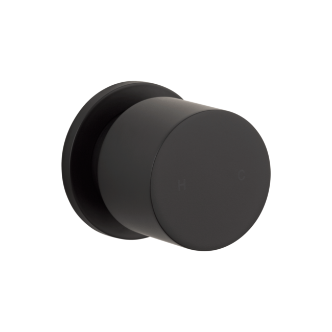 Progressive termostat controle inbouw doucheset, mat zwart