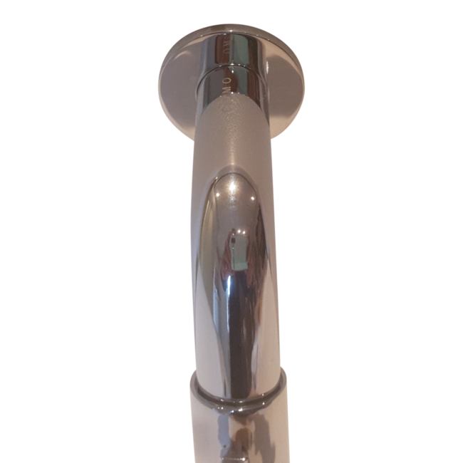 Como Ruimtebesparende fonteinkraan wandmodel, chroom