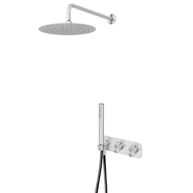 RVS  inbouw doucheset