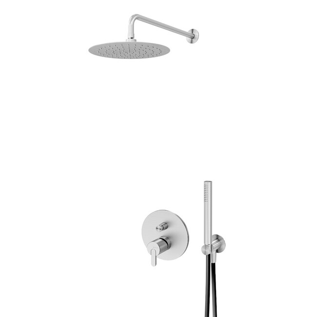 RVS  inbouw doucheset