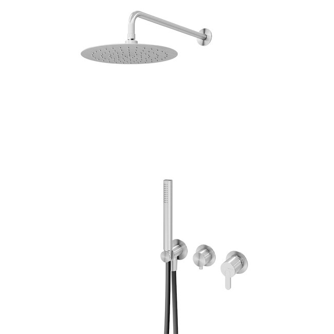 Flow 316 AISI RVS inbouw doucheset