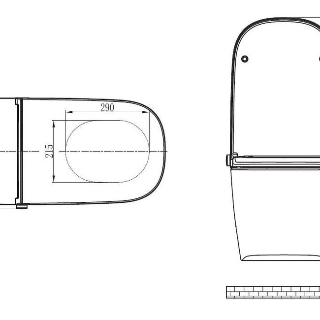 Sanitear Mineraal hyg70 wc met bidet
