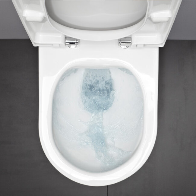 Pro compact toiletpot hangend, rimless, diepspoel