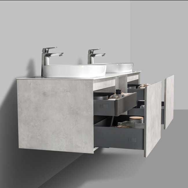 Como Emperio Badkamermeubel beton 150 cm  concrete effect
