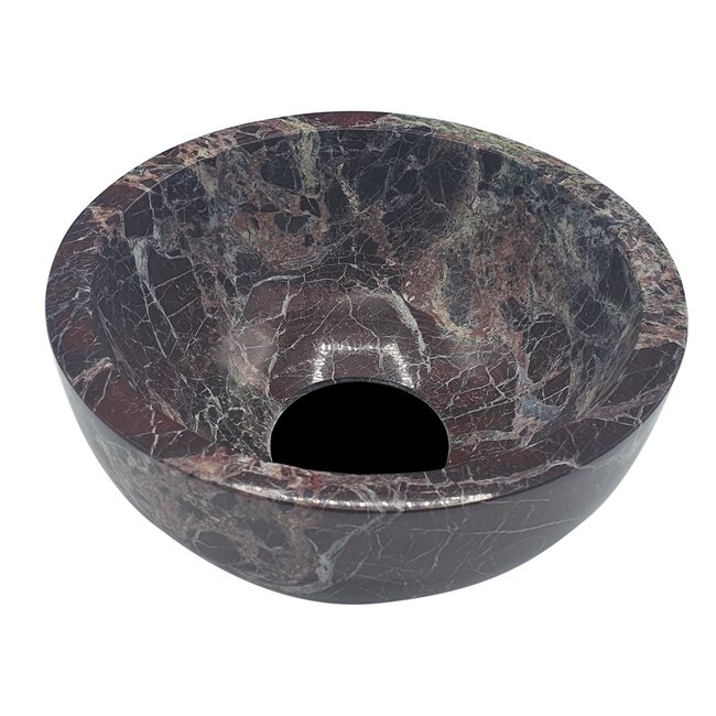 Como Rosso waskom natuursteen toilet 20 cm