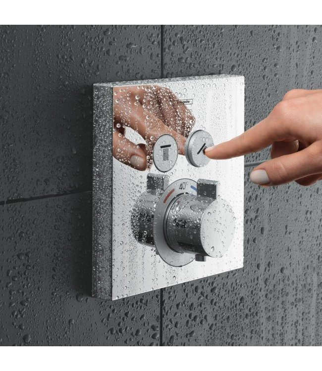 hansgroheShowerSelect Inbouw douche thermostaatkraan geborsteld goud