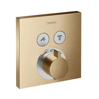 Hansgrohe ShowerSelect  Inbouw douche thermostaatkraan geborsteld goud