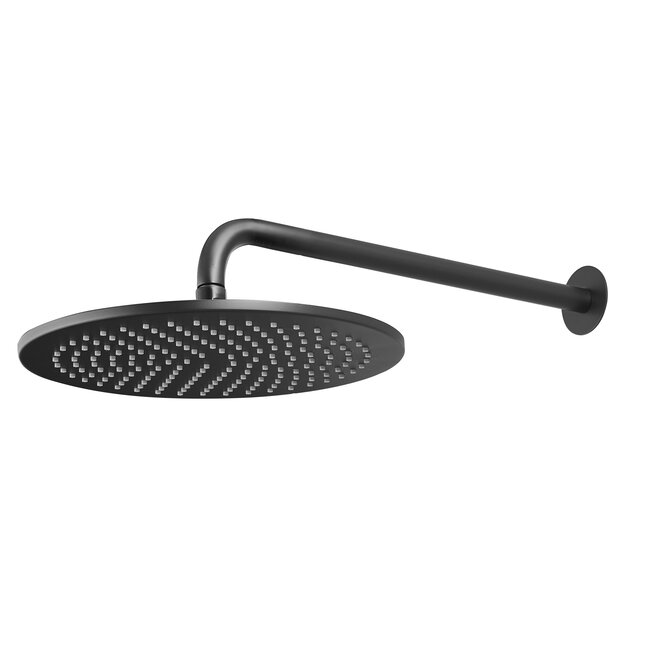 Como Zwarte Regendouche Inbouw 30 cm | Thermostatische Regendouche Zwart PVD