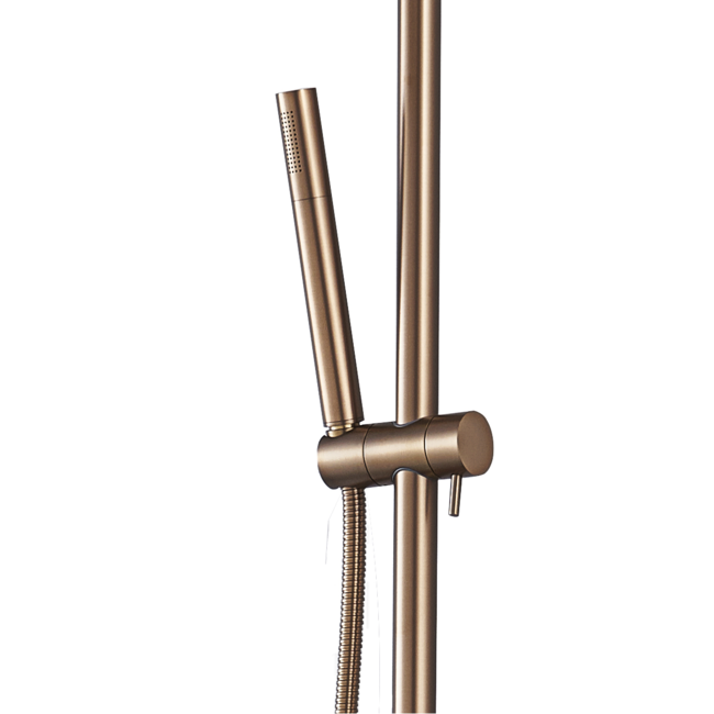 Como MOOD 3 standen regendouche opbouw met 30cm hoofddouche koper- Rose Gold