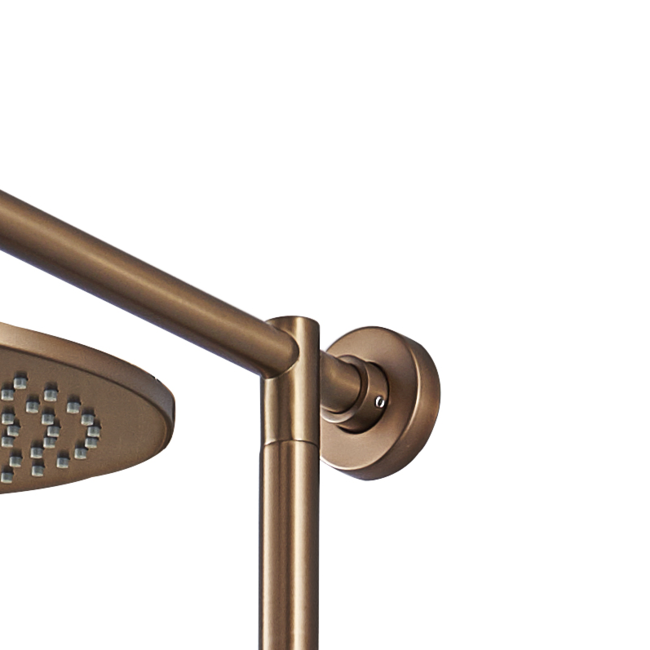 Como MOOD 3 standen regendouche opbouw met 30cm hoofddouche koper- Rose Gold