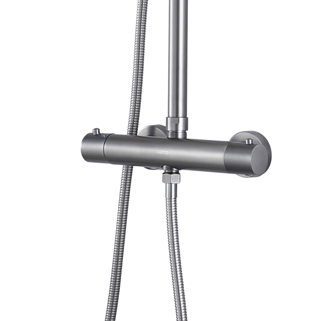 Como MOOD 3 standen regendouche opbouw met 30cm hoofddouche - Gunmetal