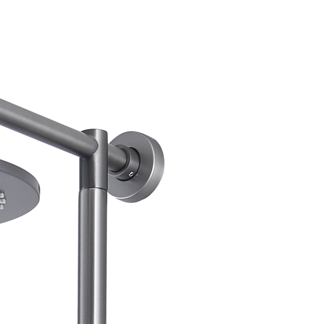 Como MOOD 3 standen regendouche opbouw met 30cm hoofddouche - Gunmetal