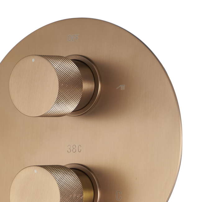 Como Mood 45 regendouche met 30 cm hoofddouche koper - Rose Gold