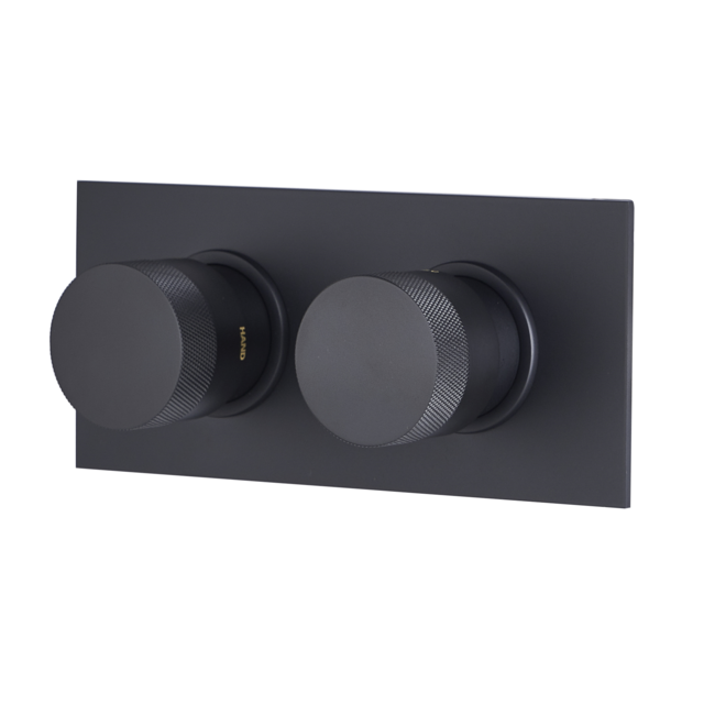 Como Mood 45 2 weg regendouche rechthoek zwart inbouw met 30cm hoofddouche