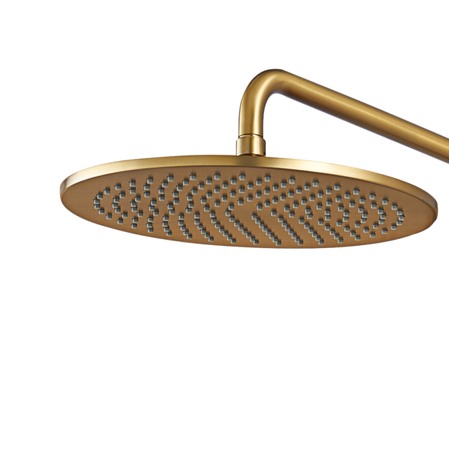 Como Mood 45, 2 weg regendouche set rechthoekig inbouw met 30cm hoofddouche goud